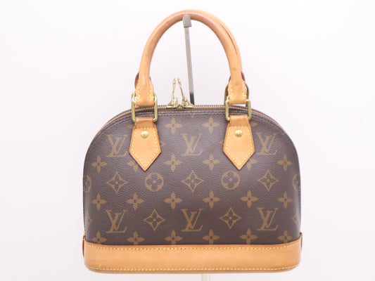 LOUIS VUITTON M53152 Monogram Alma BB Handbag with Shoulder Strap, Padlock, Two Keys, and Clochet, RFID Verified
