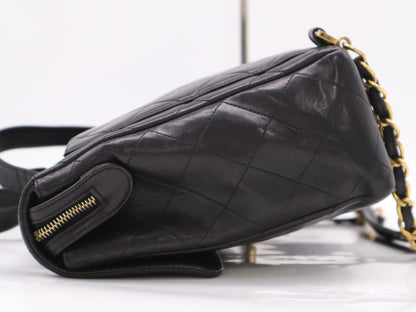 CHANEL Lambskin Matelasse Deca Coco Backpack in Black with GD Hardware and Unclear Seal