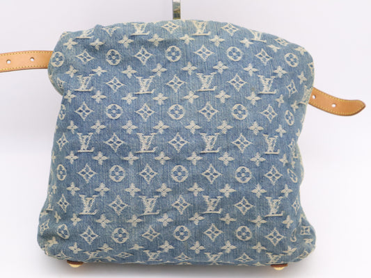 LOUIS VUITTON M95048 Denim Buggy GM Blue Shoulder Bag