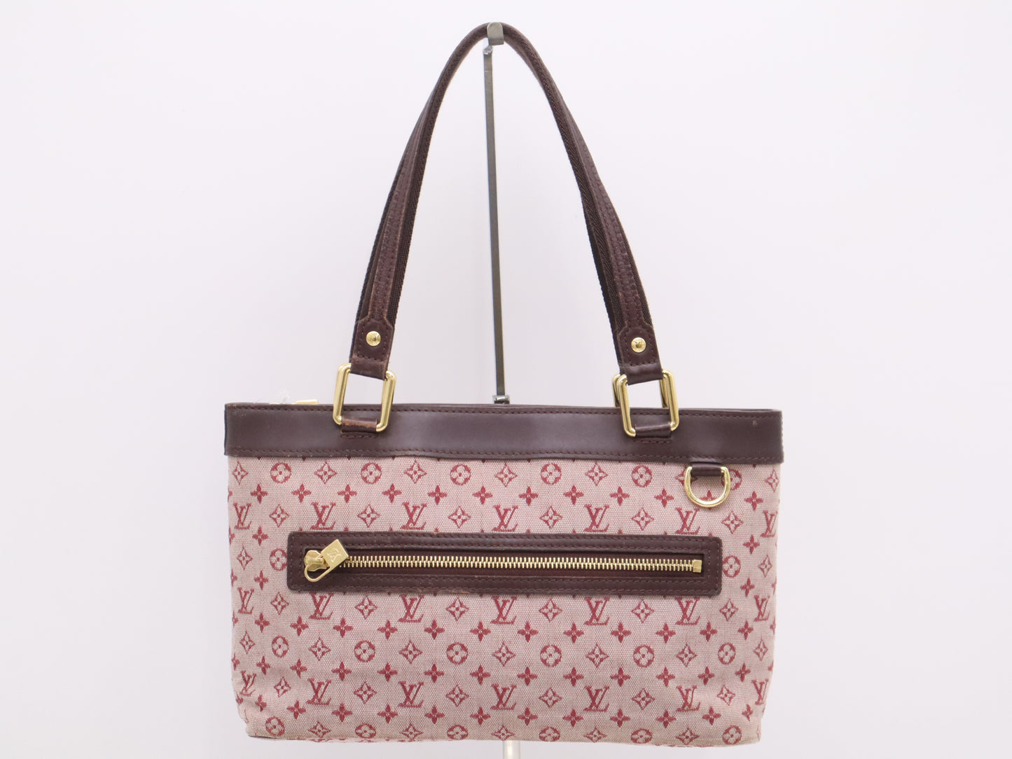 LOUIS VUITTON M92678 Monogram Mini Lucille PM Cerise Handbag