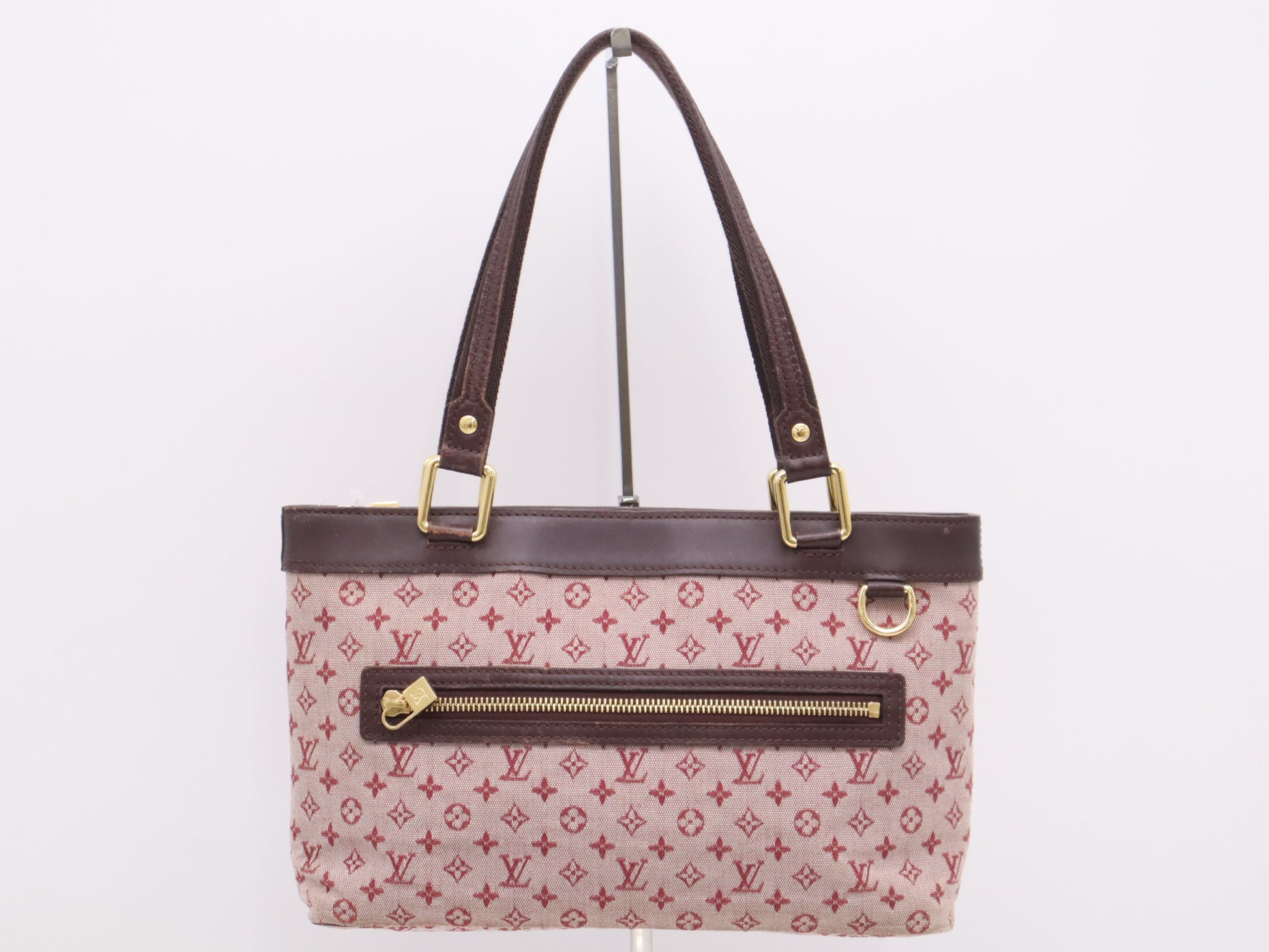 LOUIS VUITTON M92678 Monogram Mini Lucille PM Cerise Handbag