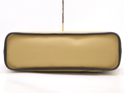 Berluti Canvas/Leather Forever Lodge Yellow/Black Tote Bag