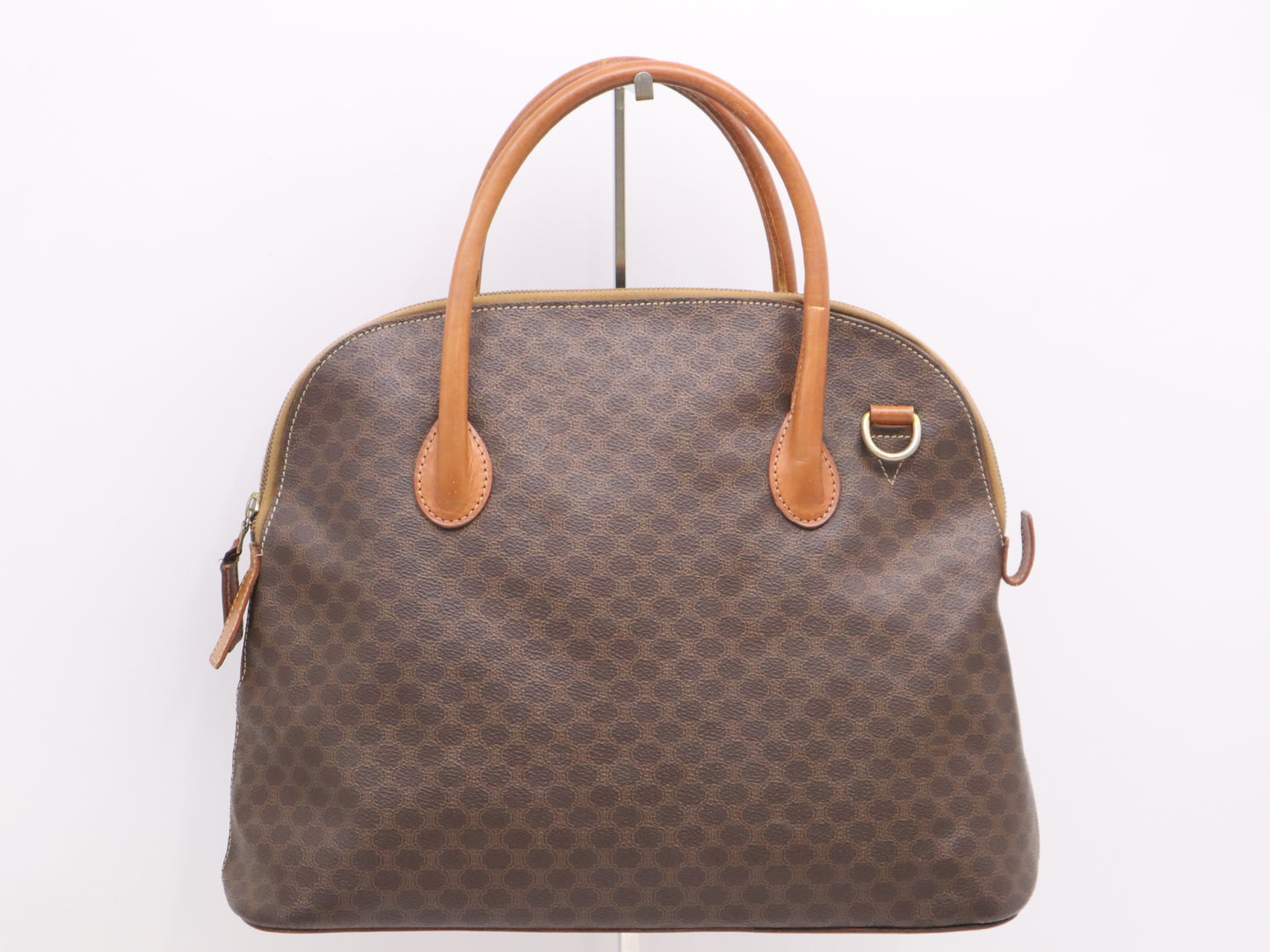 CELINE Macadam 2-Way Tote Bag Brown Handbag