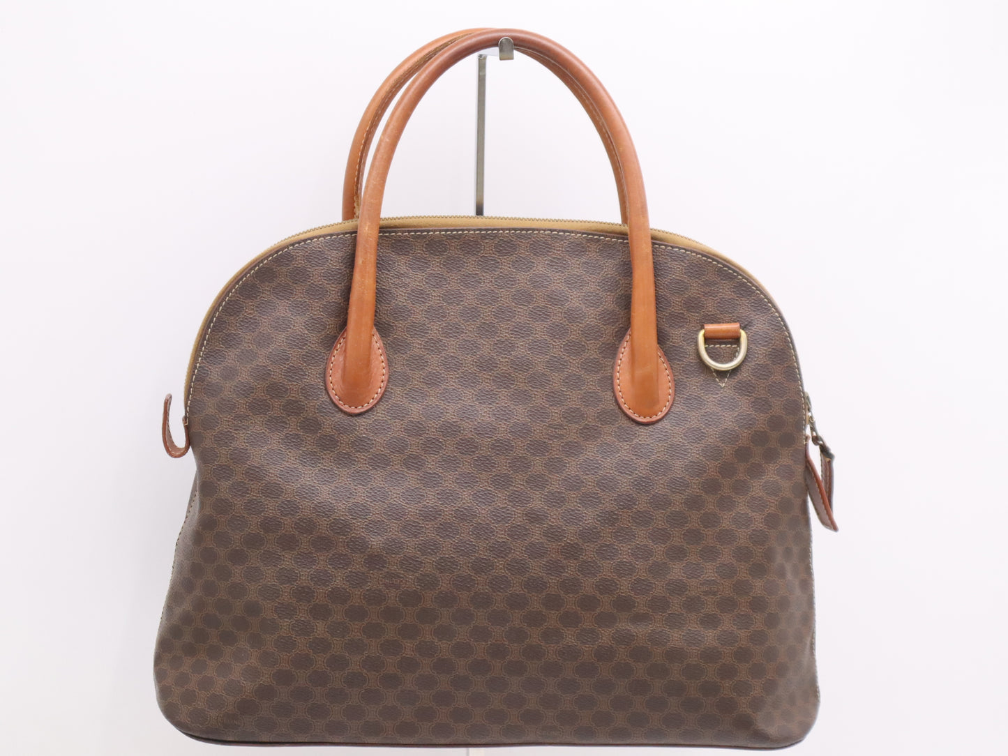 CELINE Macadam 2-Way Tote Bag Brown Handbag