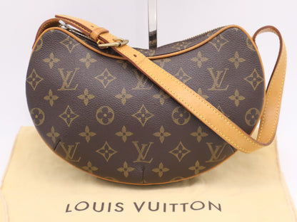 LOUIS VUITTON M51510 Monogram Pochette Croissant Handbag with Dust Bag