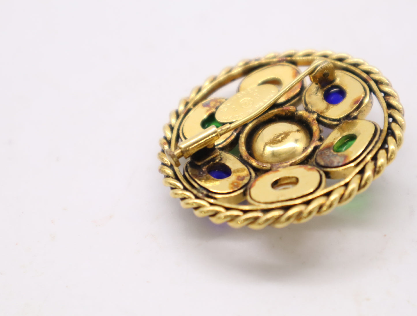 CHANEL GP Gripoa Gold Brooch