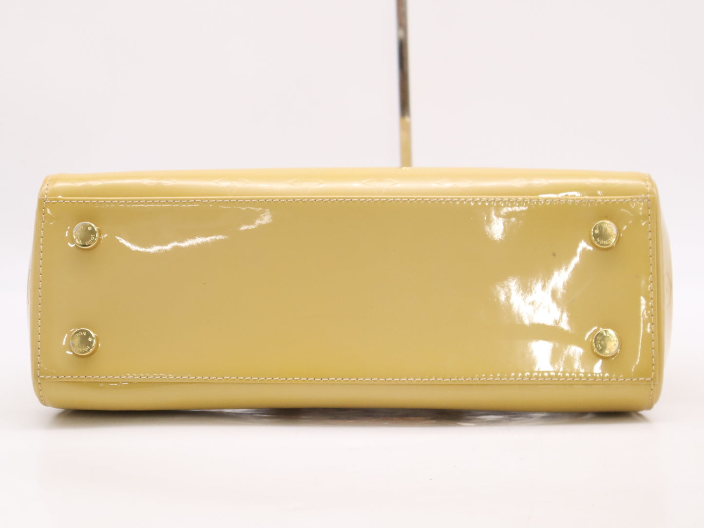 LOUIS VUITTON M90108 Monogram Vernis Blair MM Citrine Handbag