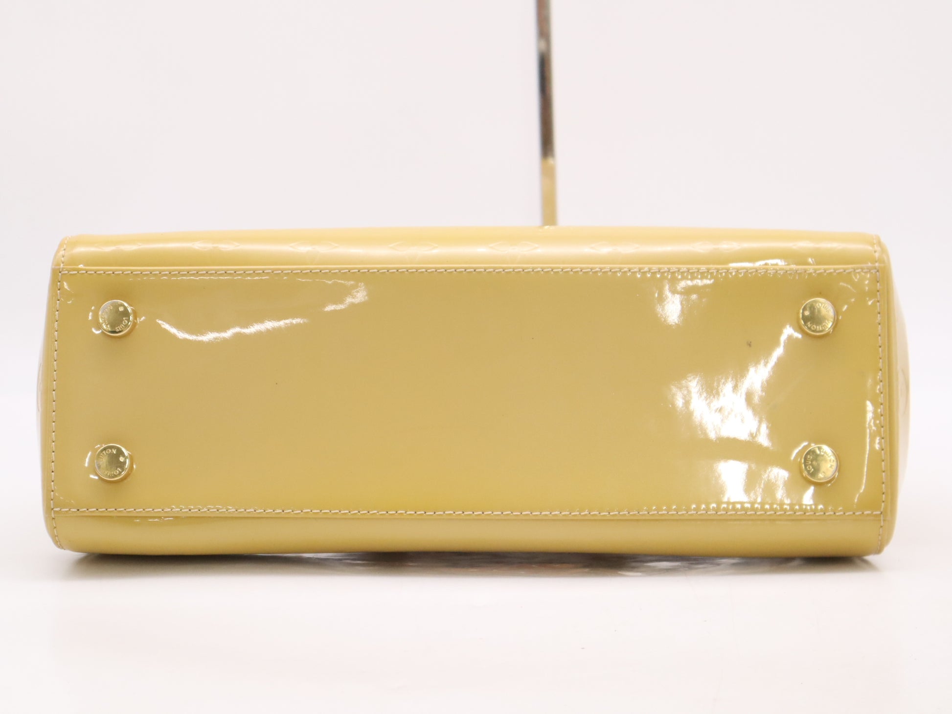 LOUIS VUITTON M90108 Monogram Vernis Blair MM Citrine Handbag