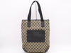 GUCCI 019/0401GG Canvas Tote Bag Brown Black Tote Bag