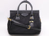 PRADA Tesuto/Leather 2-Way Bag Black GD Fittings with Shoulder Strap & Name Tag White Tag 110 Shoulder Bag