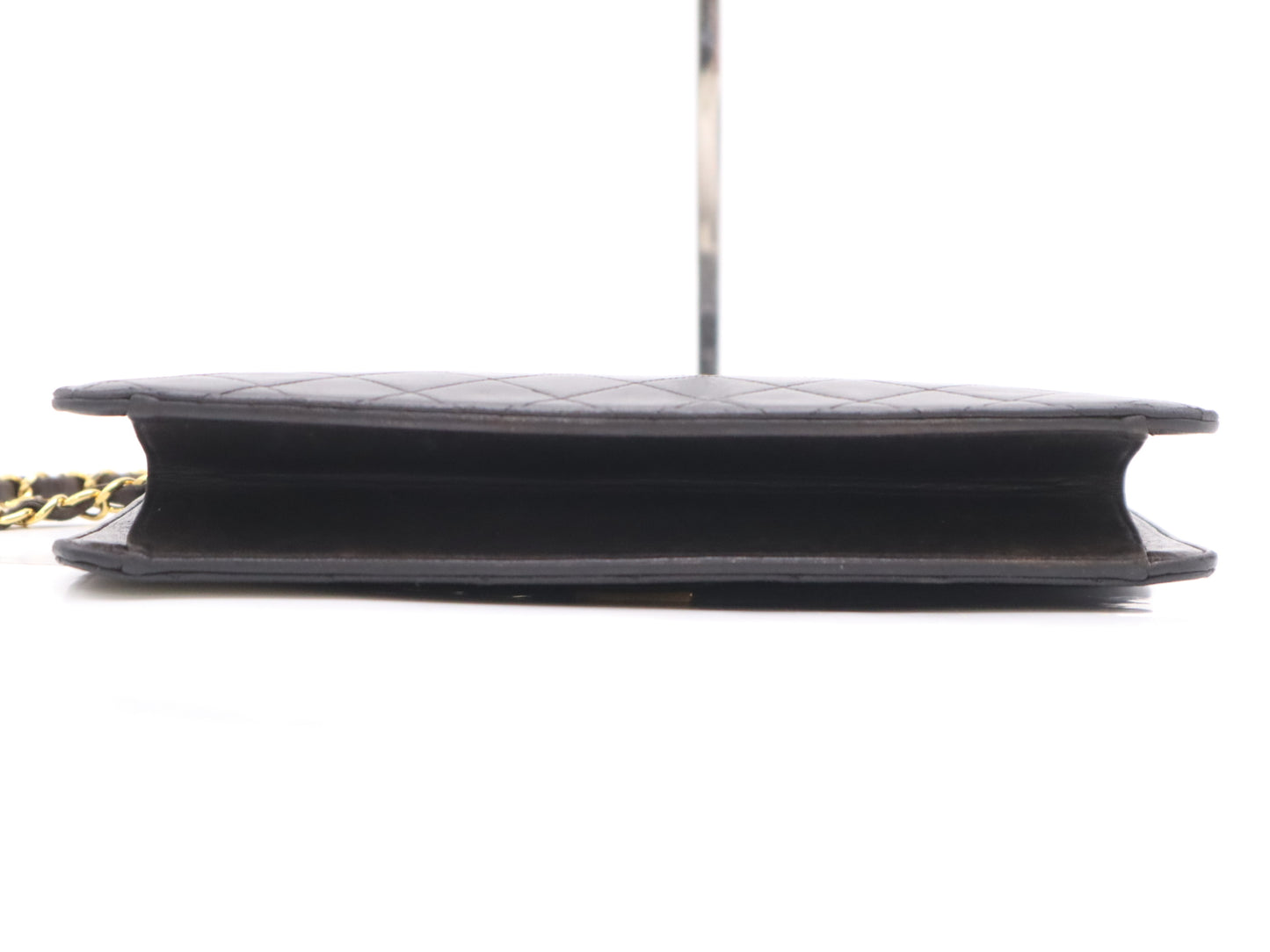 CHANEL Lambskin Matlasse 25 S Flap S Chain GD Hardware Black Seal 5725010 Shoulder Bag