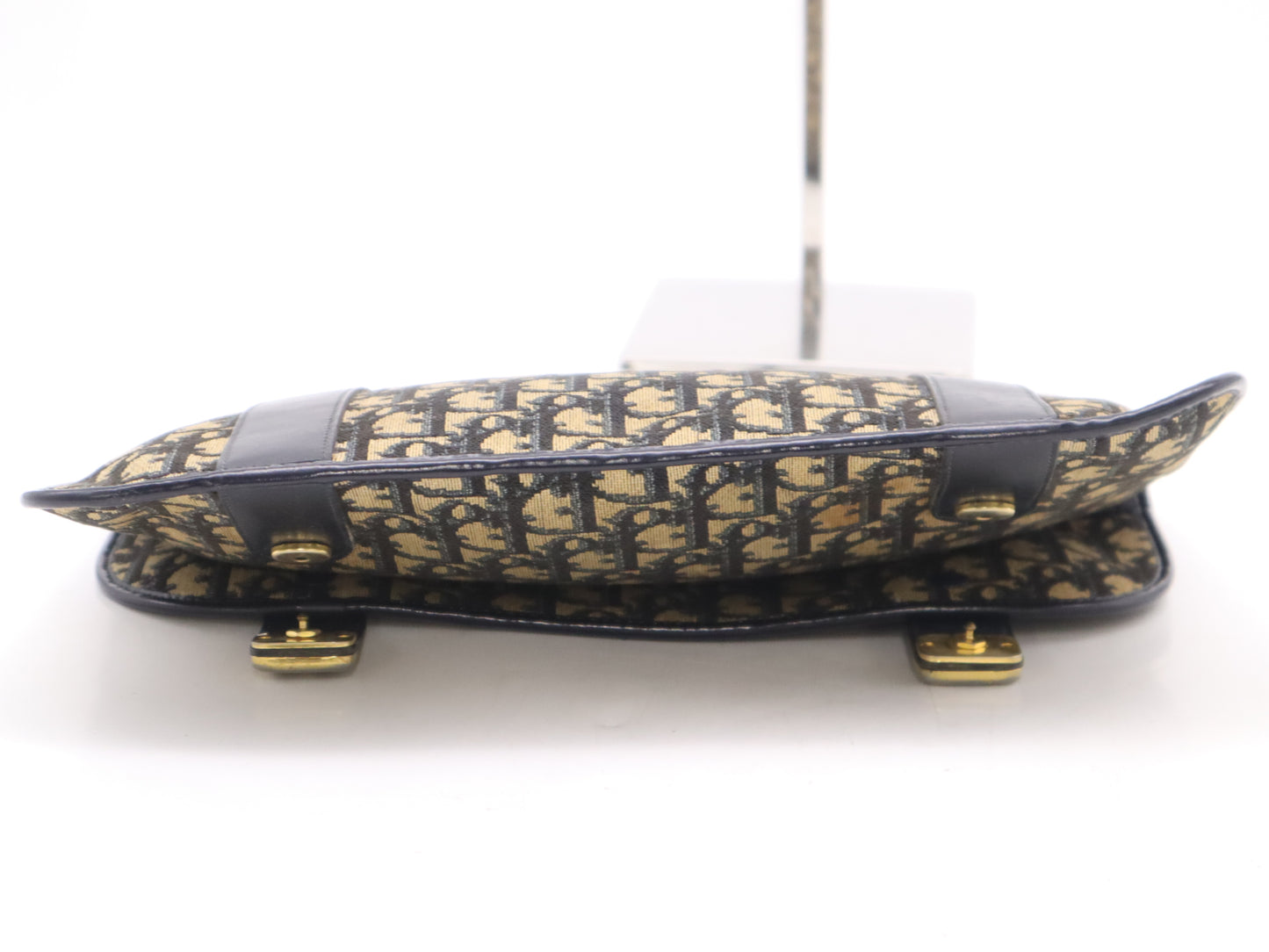 Dior Canvas Leather Trotter Second Bag Beige Navy Second Bag