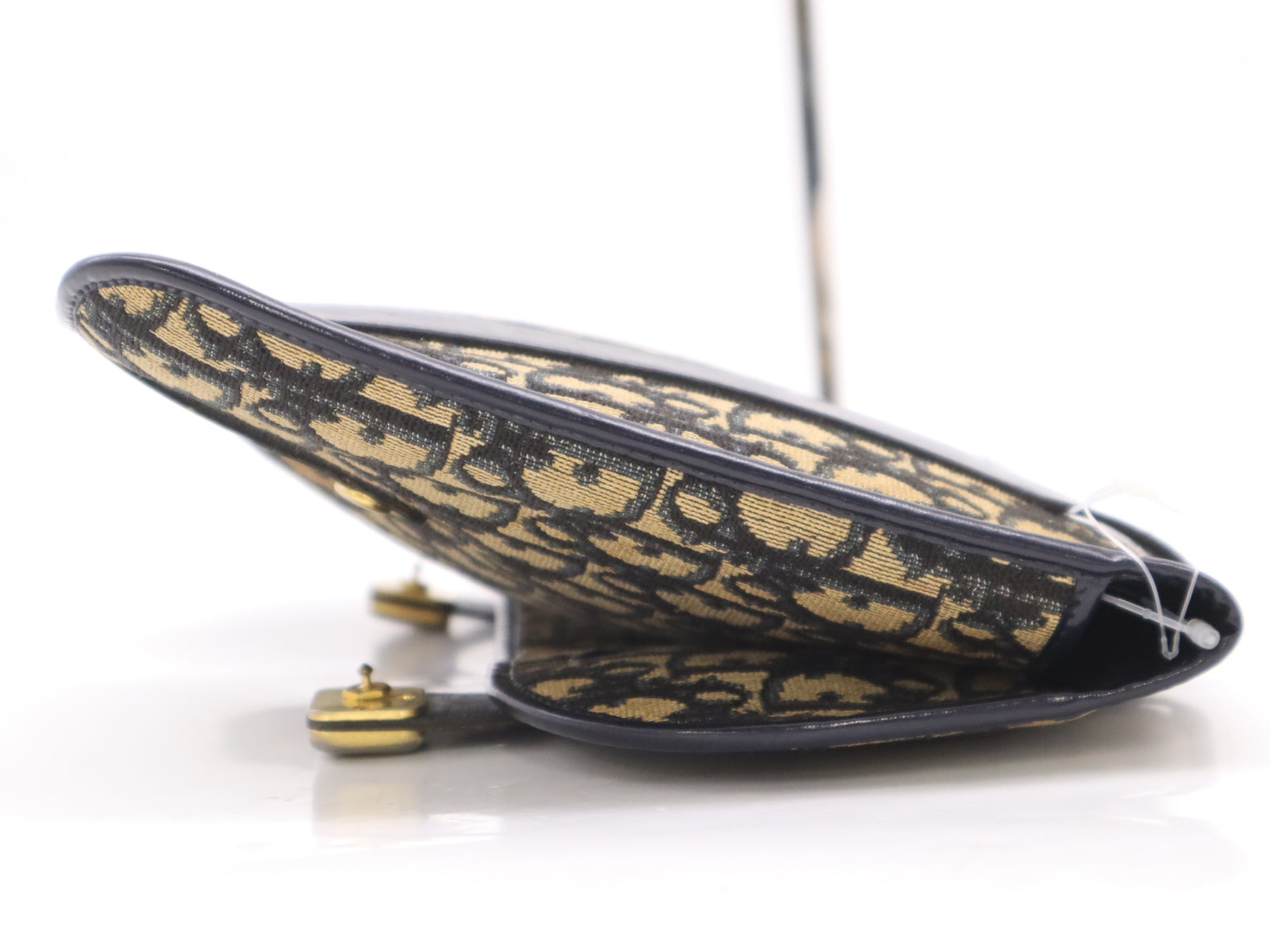 Dior Canvas Leather Trotter Second Bag Beige Navy Second Bag