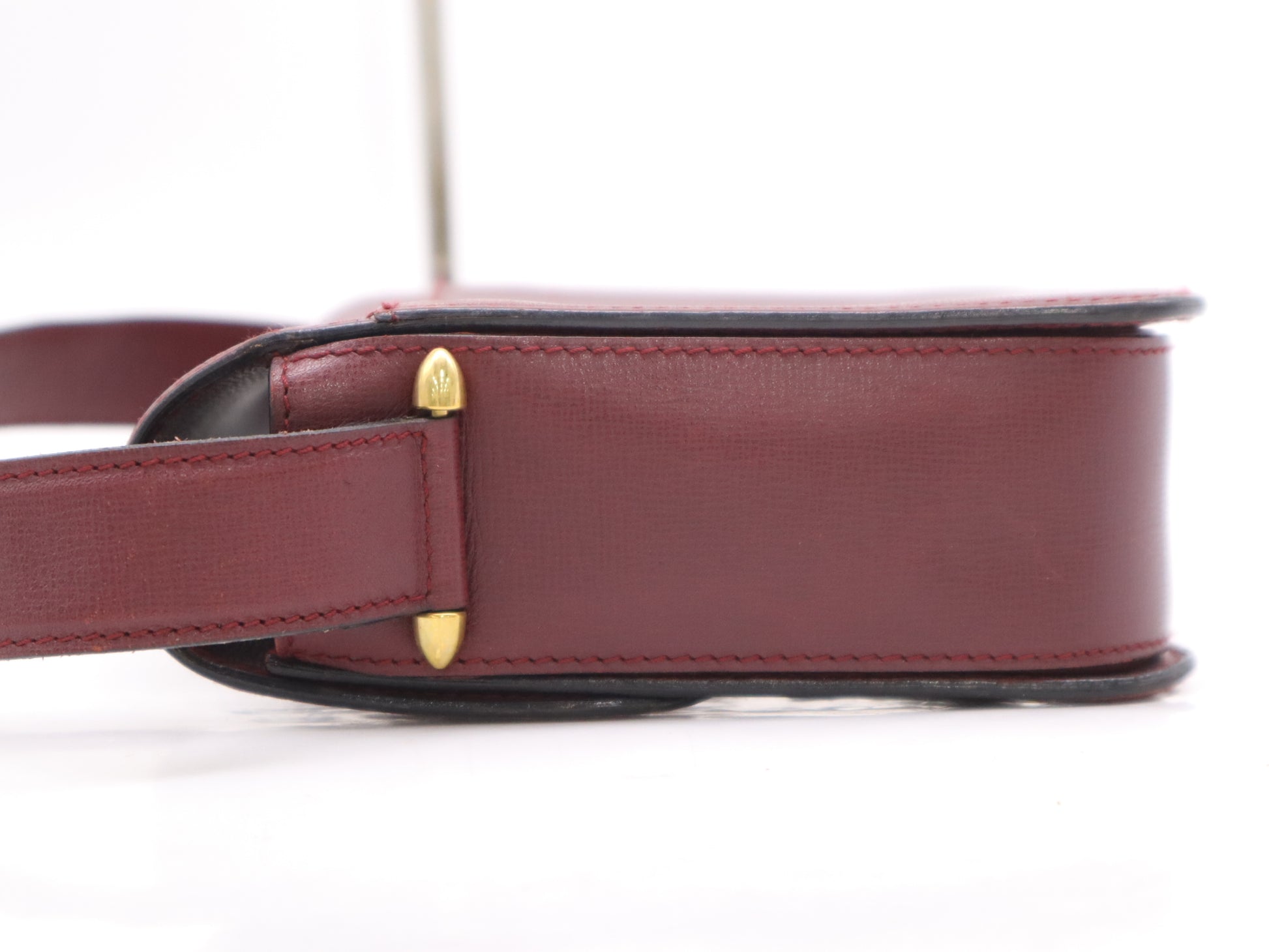 Cartier Leather Mastline Shoulder Bag Bordeaux Shoulder Bag