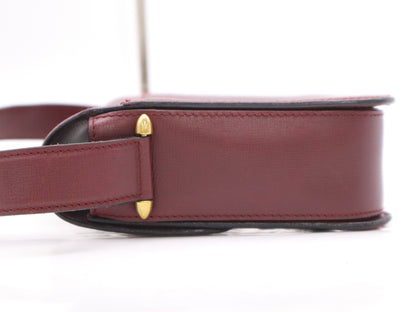 Cartier Leather Mastline Shoulder Bag Bordeaux Shoulder Bag