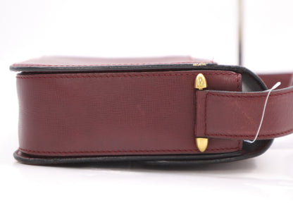 Cartier Leather Mastline Shoulder Bag Bordeaux Shoulder Bag