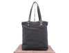 CELINE Canvas and Leather C Macadam Tote Bag, Black, with Dust Bag
