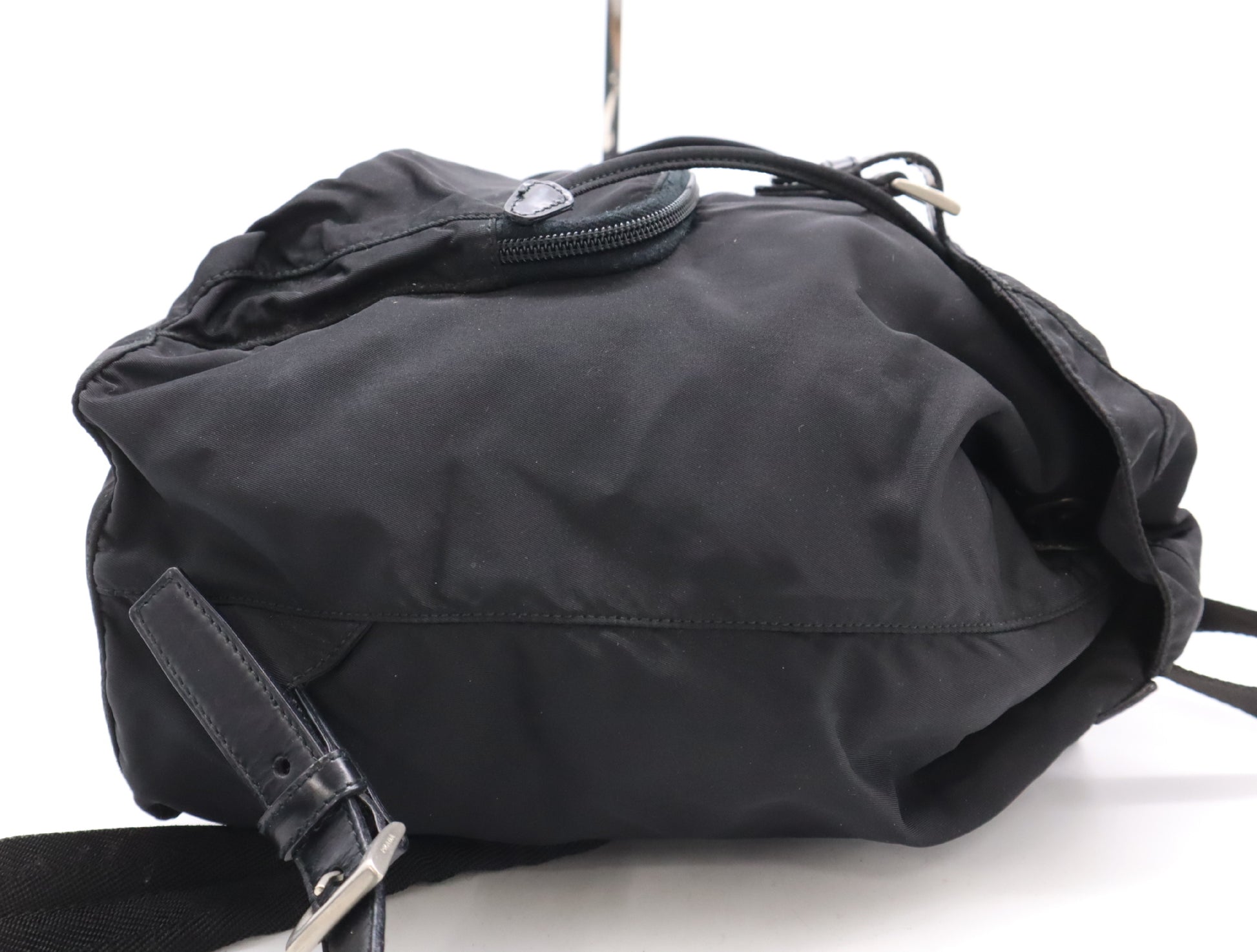 PRADA Nylon Triangle Logo Rucksack Black SV Hardware Rucksack