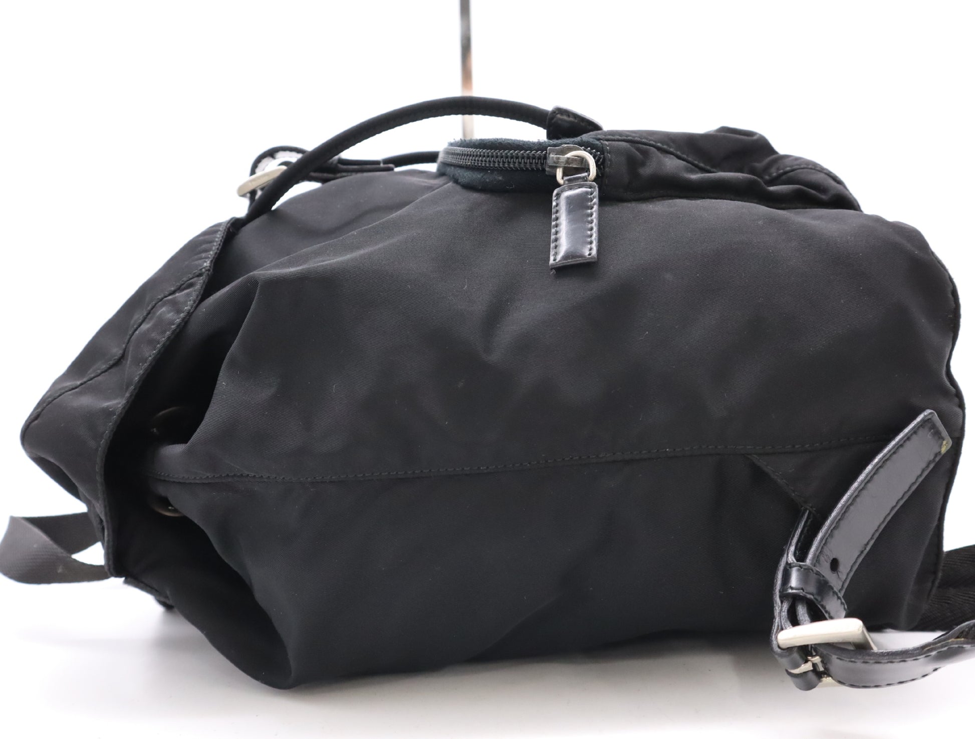 PRADA Nylon Triangle Logo Rucksack Black SV Hardware Rucksack