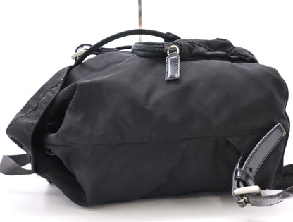 PRADA Nylon Triangle Logo Rucksack Black SV Hardware Rucksack