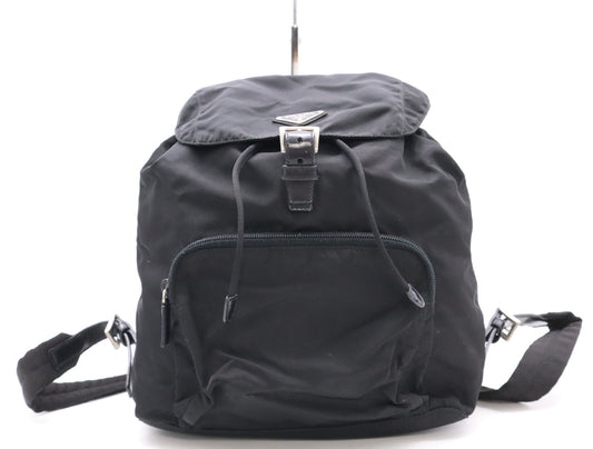 PRADA Nylon Triangle Logo Rucksack Black SV Hardware Rucksack