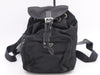 PRADA Nylon Triangle Logo Backpack Black Handbag