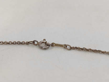 Tiffany & Co. SV925 Open Heart Silver Necklace