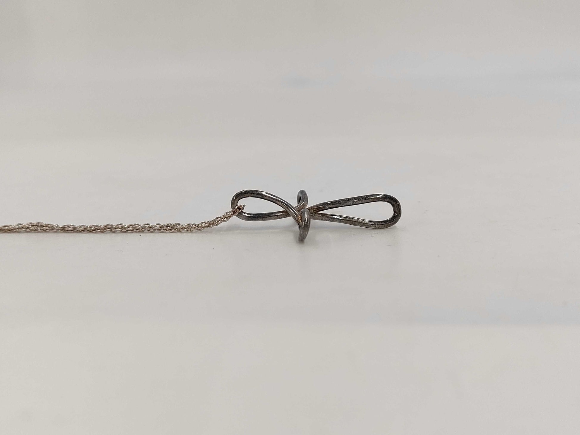 Tiffany & Co. SV925 Elsa Peretti Open Cross Necklace