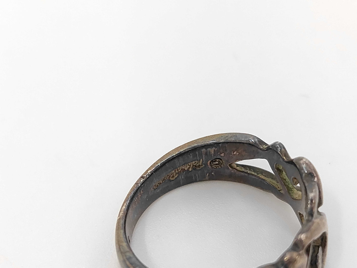 Tiffany & Co. SV925 Paloma Picasso Triple Loving Heart Silver Ring