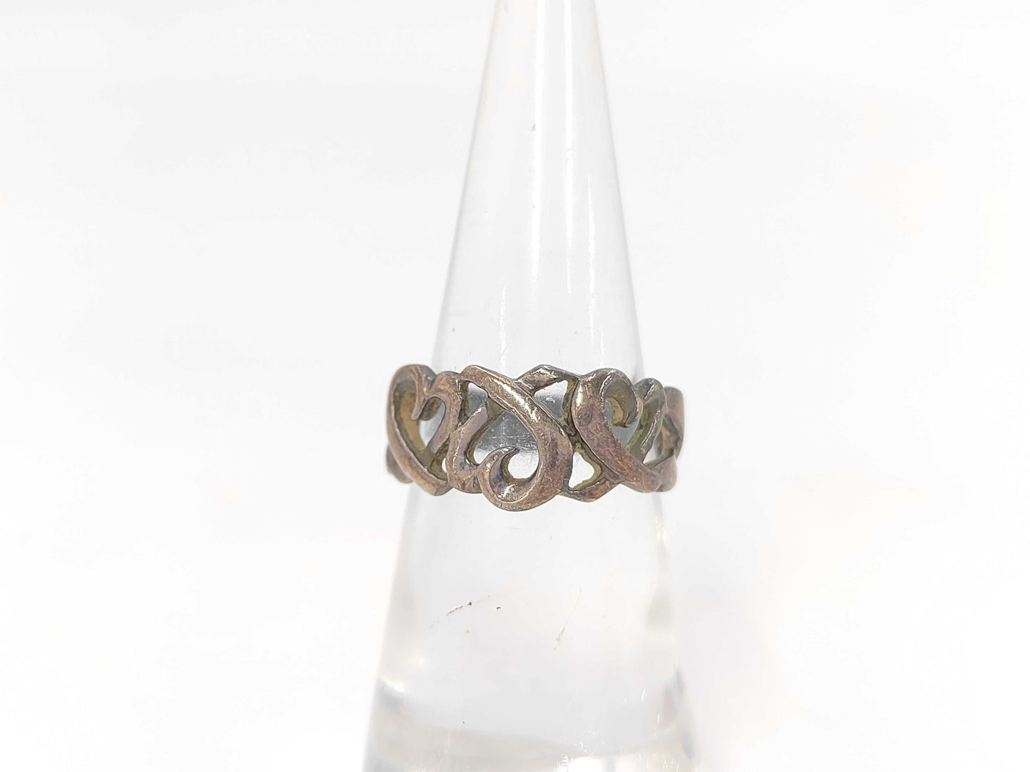 Tiffany & Co. SV925 Paloma Picasso Triple Loving Heart Silver Ring