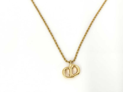 Dior CD logo gold necklace
