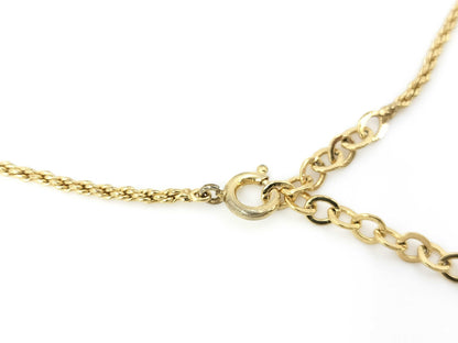 Dior CD logo gold necklace