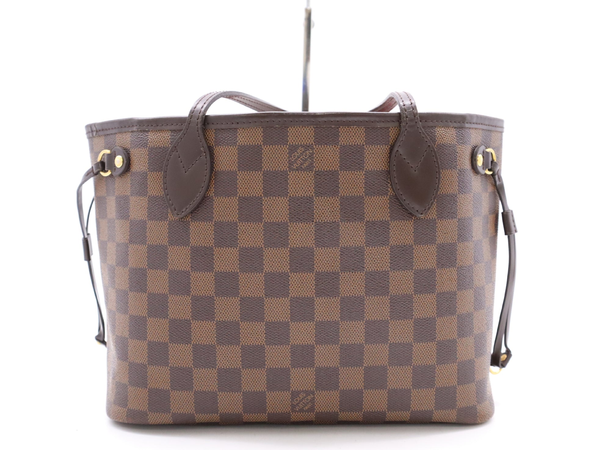 LOUIS VUITTON N41359 Damien Never Full PM Tote Bag with Pouch & Storage Bag