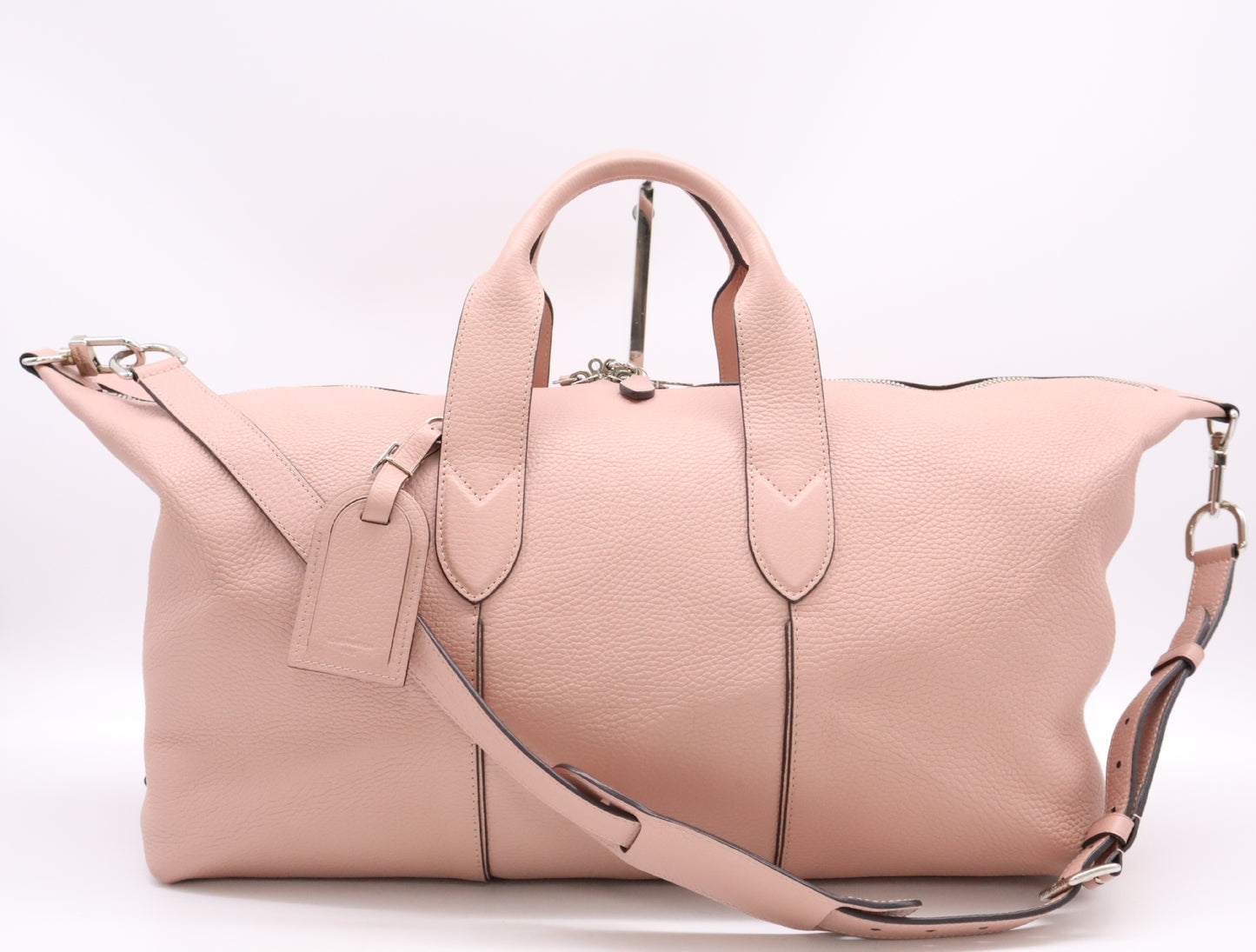 LOUIS VUITTON M50279 Tryon Leather Astralis Magnolia Boston Bag with Shoulder Strap, Cadena Key, 2 Keys, Name Tag