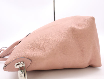 LOUIS VUITTON M94594 Tryon Leather Parnacea Lockit MM Magnolia Crochet Cadena Key w/x 2 Tote Bag