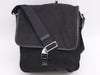PRADA V167 Nylon x Leather Triangle Logo Messenger Bag Black Shoulder Bag