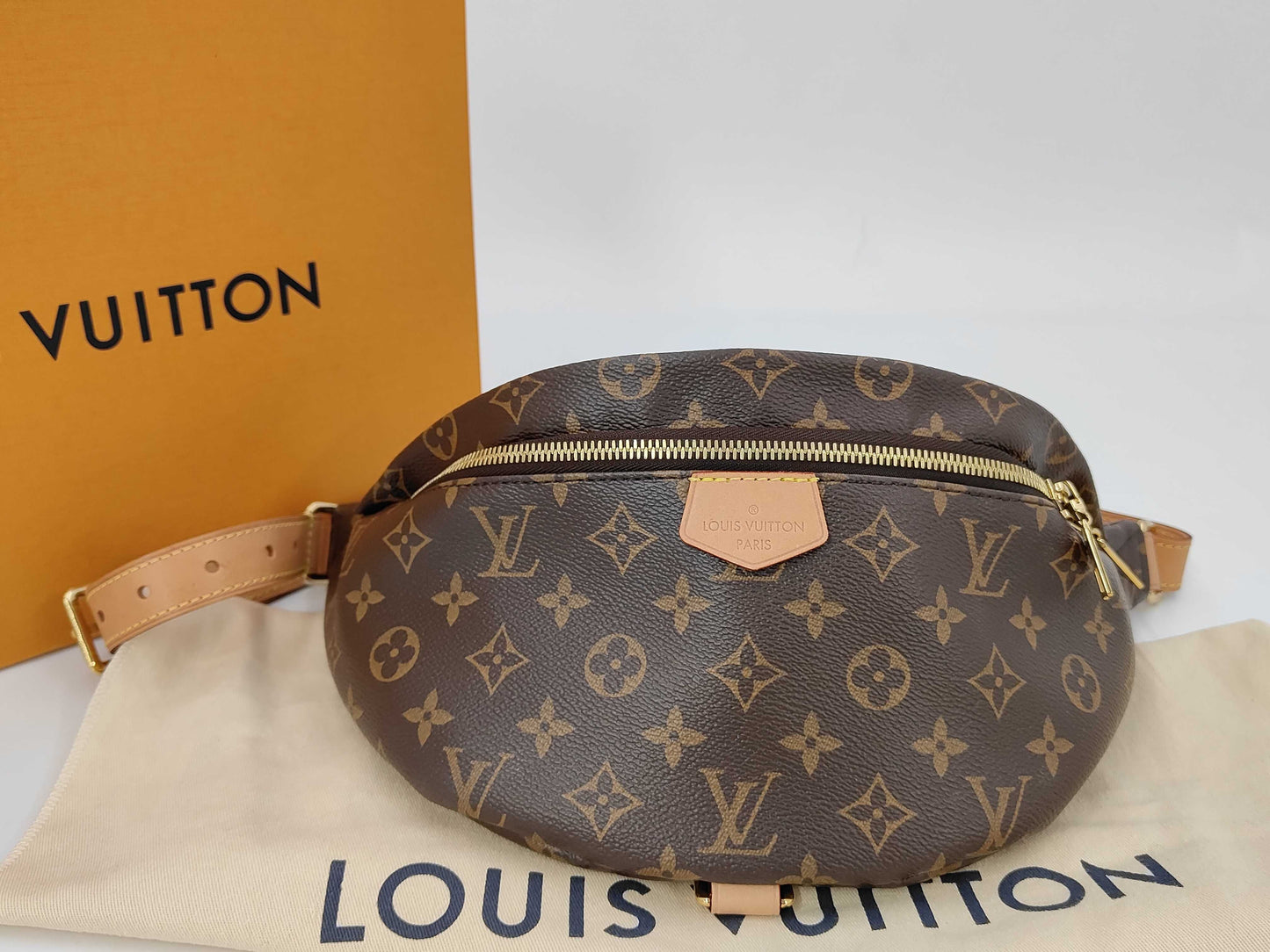 LOUIS VUITTON M43644 Monogram Bum Bag Shoulder Bag with Box and Dust Bag