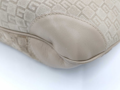 GUCCI Gucci Suede GG Pattern 001.4157 One Shoulder Bag