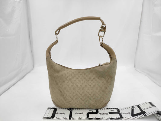 GUCCI Gucci Suede GG Pattern 001.4157 One Shoulder Bag