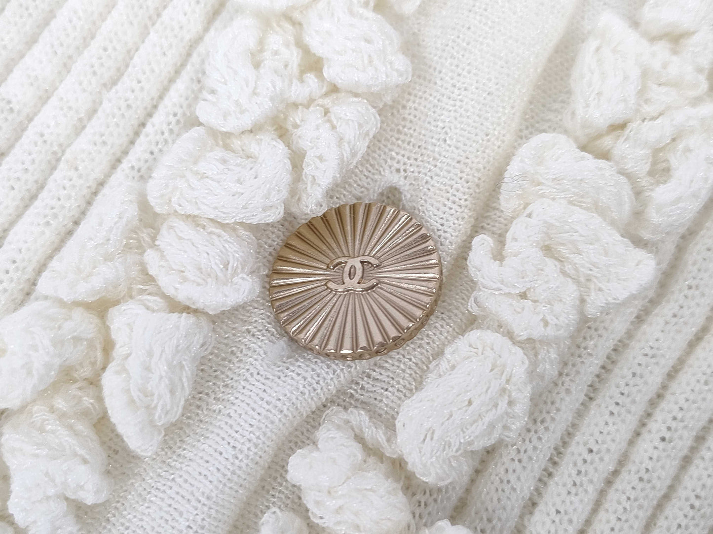 CHANEL 09P Coco Button Long Cardigan Size 42 Dress