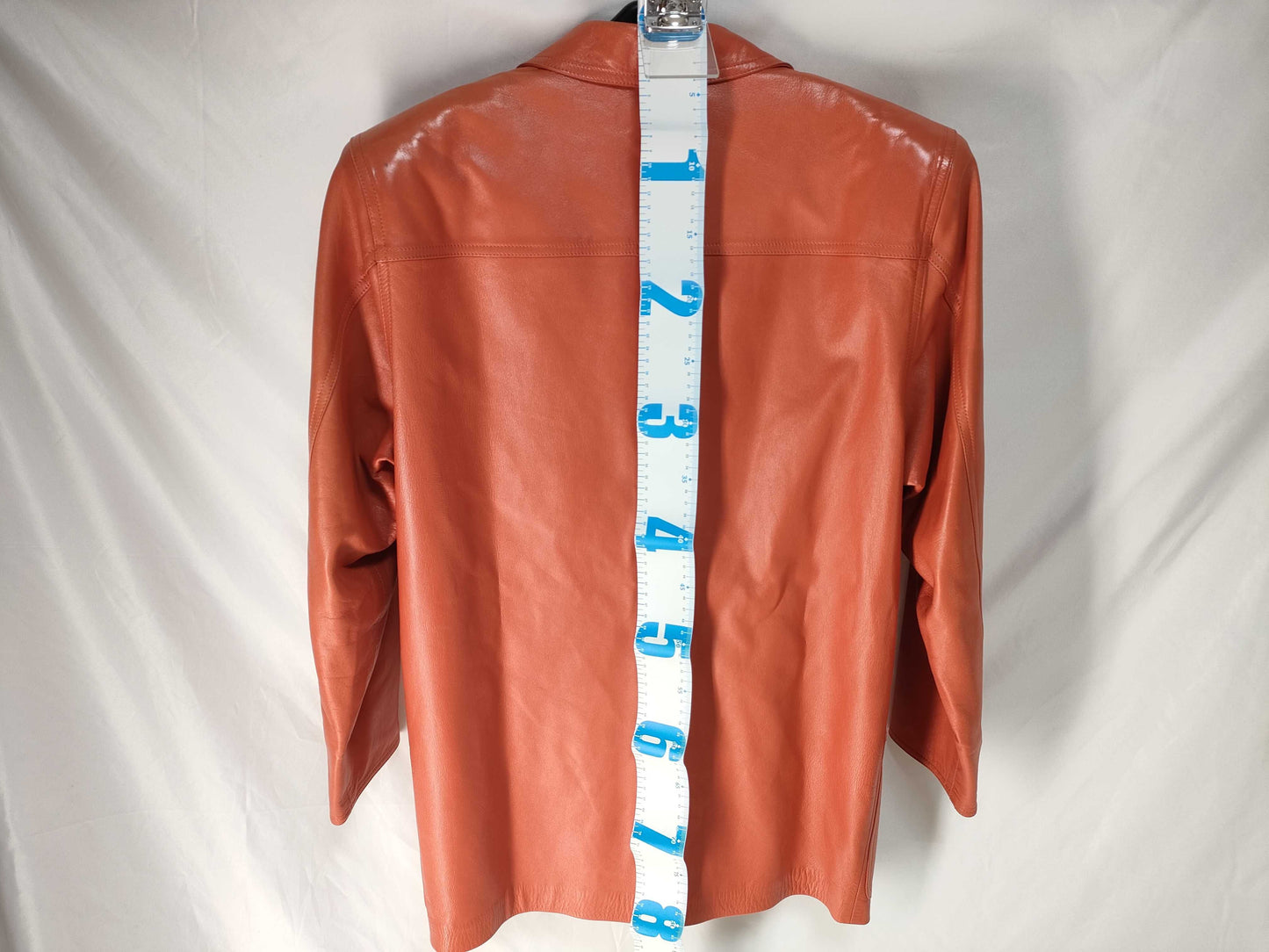 LOEWE Leather Jacket Orange Jacket