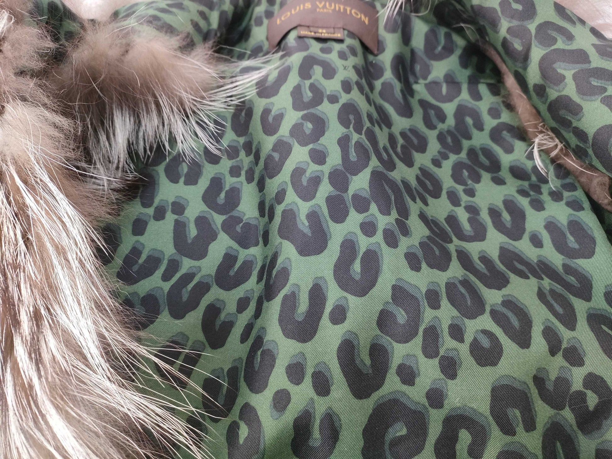 LOUIS VUITTON Louis Vuitton fur fox vest jacket
