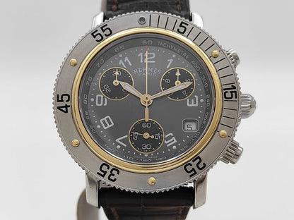HERMES Clipper Diver CL.2.320 1347380 Quartz Boys Watch