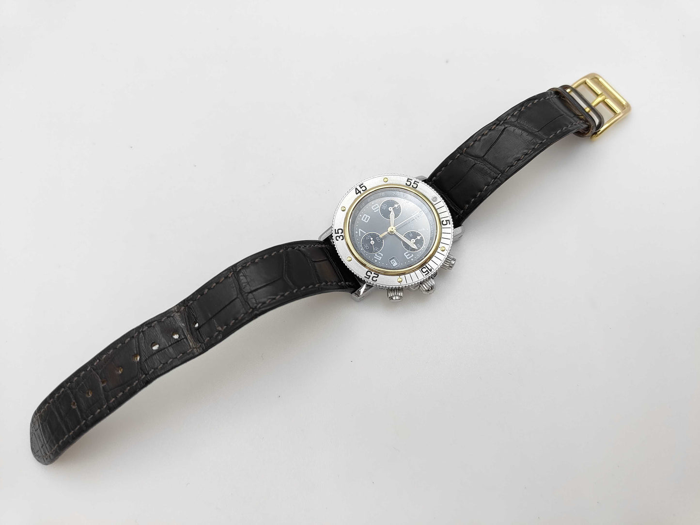 HERMES Clipper Diver CL.2.320 1347380 Quartz Boys Watch