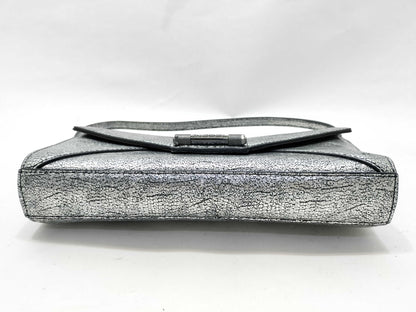 DIESEL Silver Handbag, Excellent Condition, Clutch Bag
