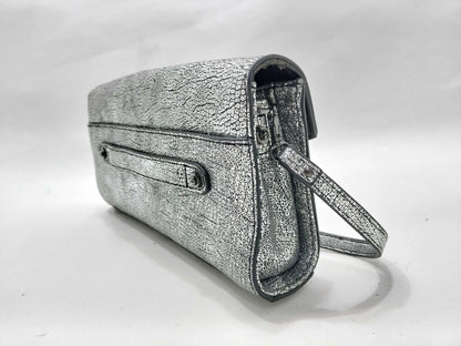 DIESEL Silver Handbag, Excellent Condition, Clutch Bag