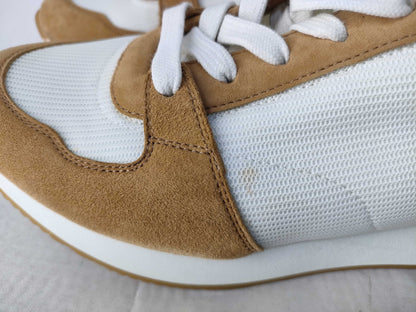 HERMES white-brown sneakers