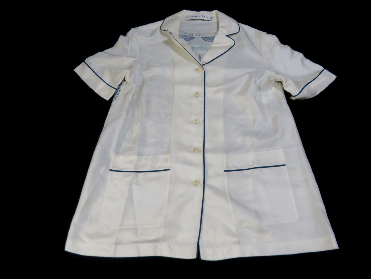 Dior White Shats Pants Pajama Set Other Apparel