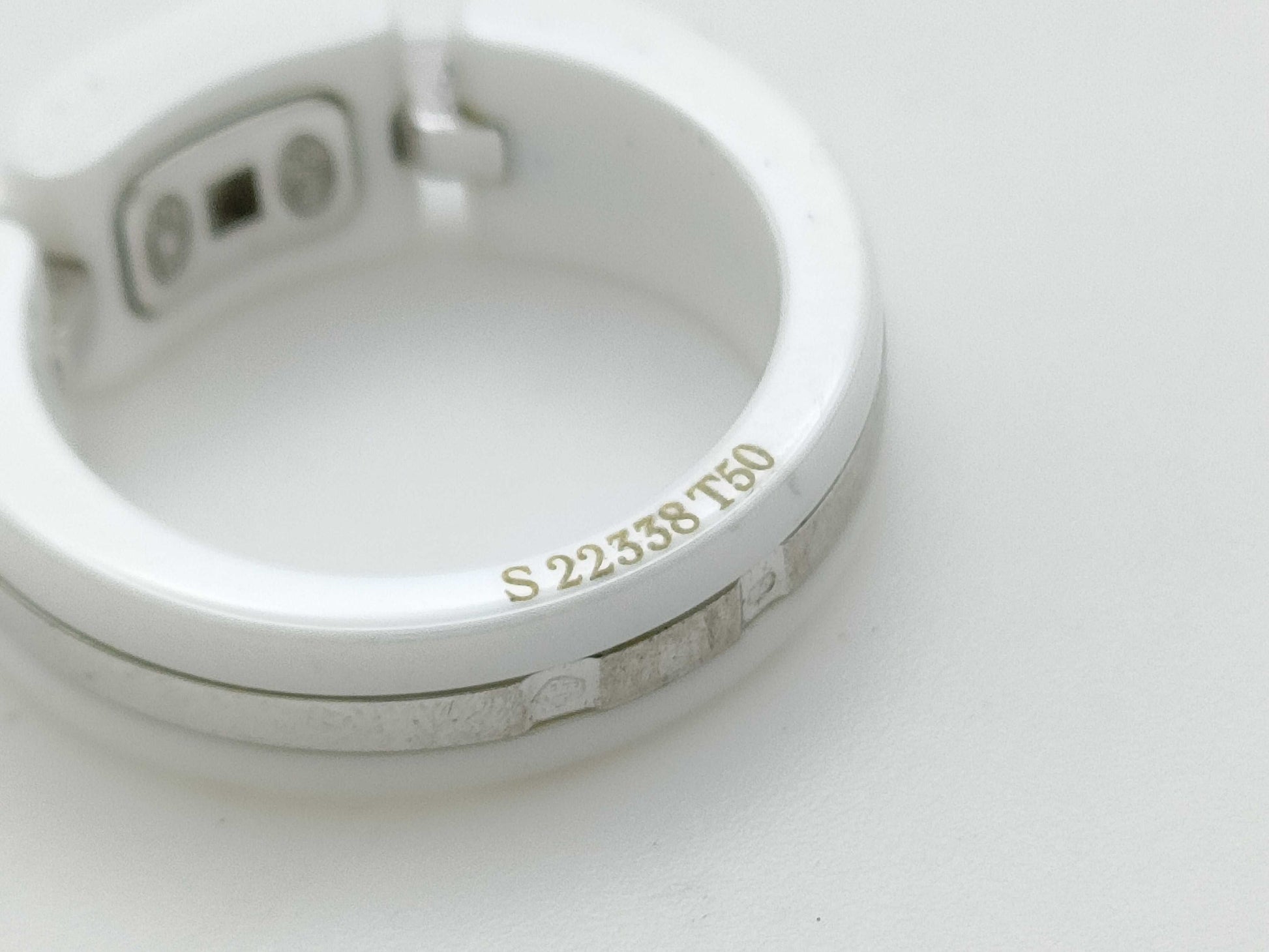 CHANEL Ultra T50 Ceramic WG Au750 6.3g Ring 