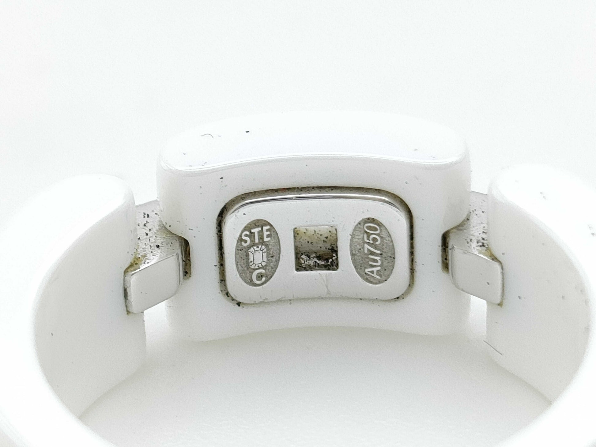 CHANEL Ultra T50 Ceramic WG Au750 6.3g Ring 